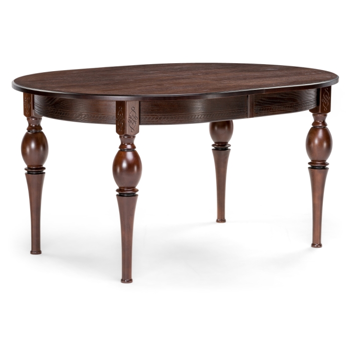 Стол Авилла 150(200)х110х77 орех темный / орех