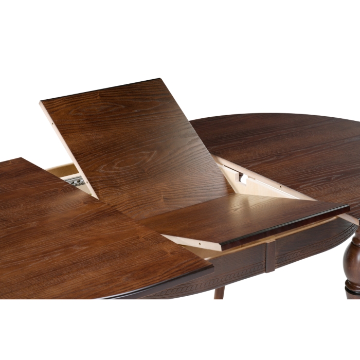 Стол Авилла 150(200)х110х77 орех темный / орех