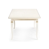 Стол Балмет 200(259)х100х77 молочный / золото