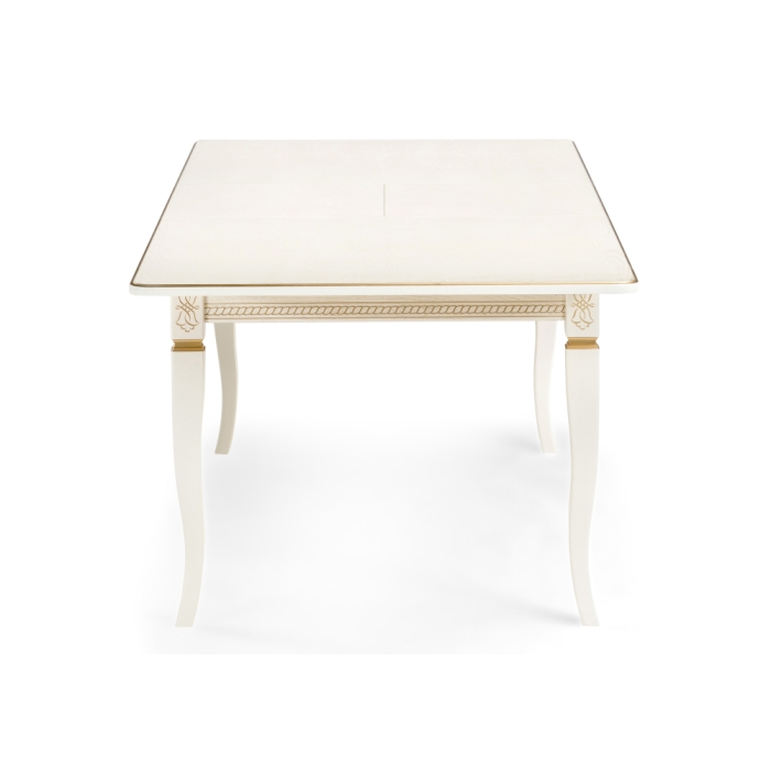 Стол Балмет 200(259)х100х77 молочный / золото