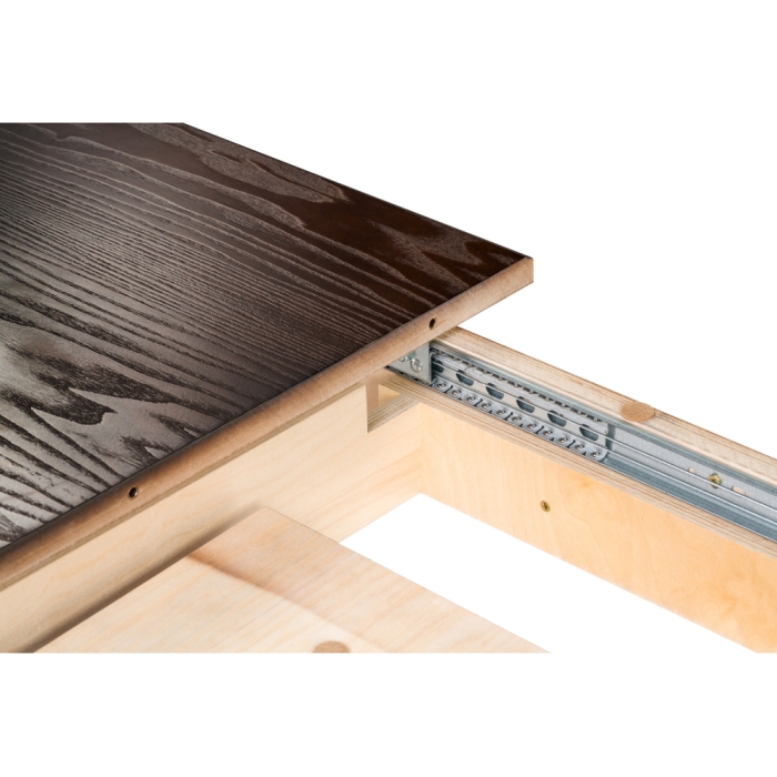 Стол Балмет 200(259)х100х77 орех темный