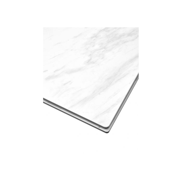 Стол Belluno 160 marbleS KL-99 белый мрамор матовый / итальянская керамика / белый