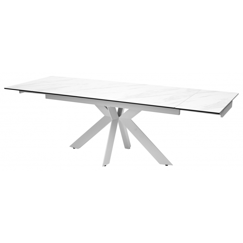 Стол Belluno 160 marbleS KL-99 белый мрамор матовый / итальянская керамика / белый