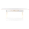 Стол Бевье 150(200)х90х77 молочный / золото
