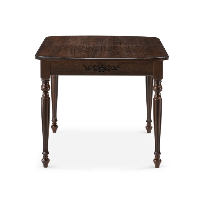 Стол Бевье 150(200)х90х77 орех темный / орех