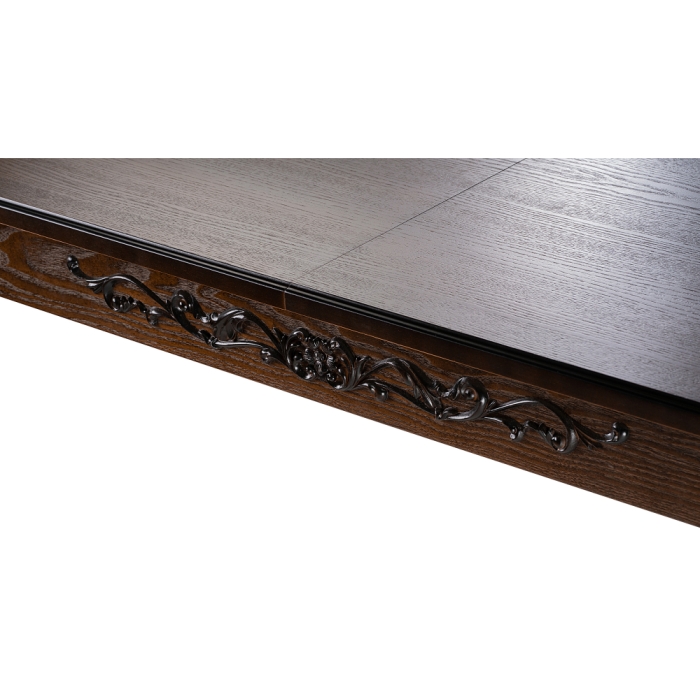 Стол Бевье 150(200)х90х77 орех темный / орех