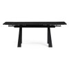Стол Бэйнбрук 140(200)х80х76 черный мрамор / черный