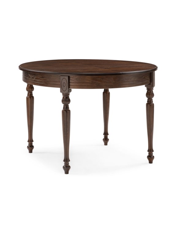 Стол Брейзер 110(140)х110х77 орех темный