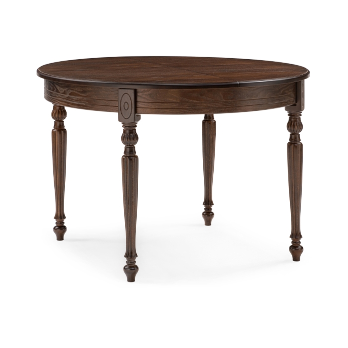 Стол Брейзер 110(140)х110х77 орех темный