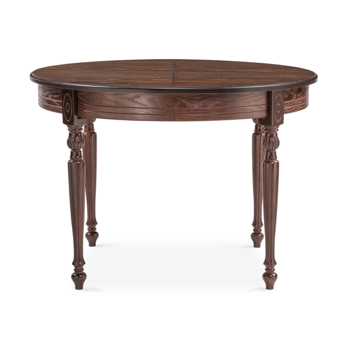 Стол Брейзер 110(140)х110х77 орех темный