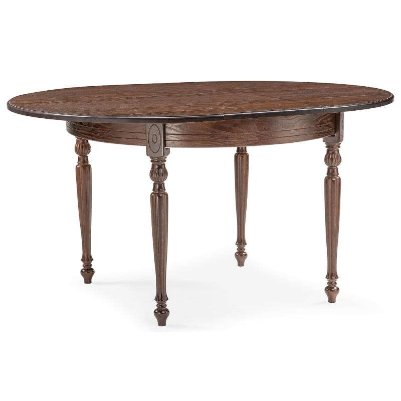 Стол Брейзер 110(140)х110х77 орех темный