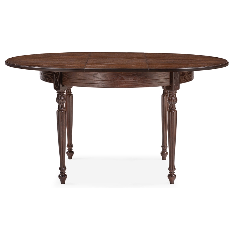 Стол Брейзер 110(140)х110х77 орех темный