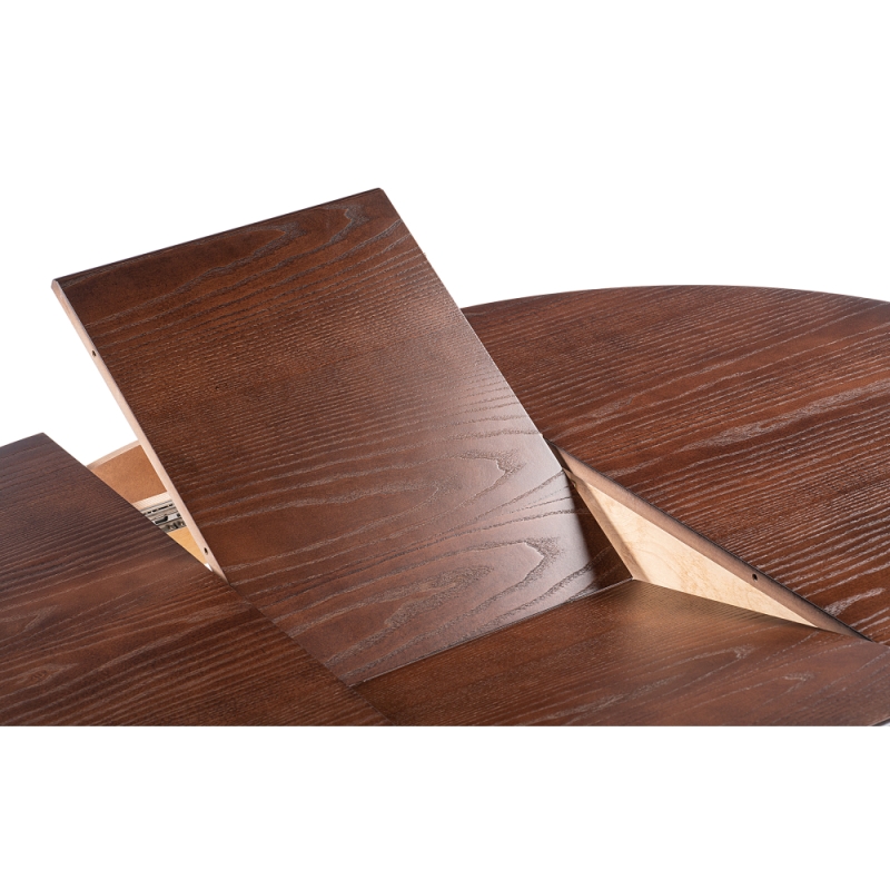 Стол Брейзер 110(140)х110х77 орех темный