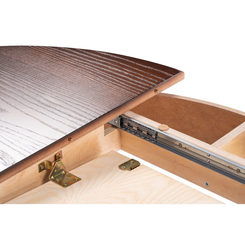 Стол Брейзер 110(140)х110х77 орех темный