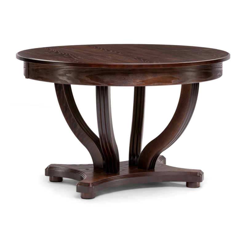 Стол Дорсет 120(170)х120х76 орех темный