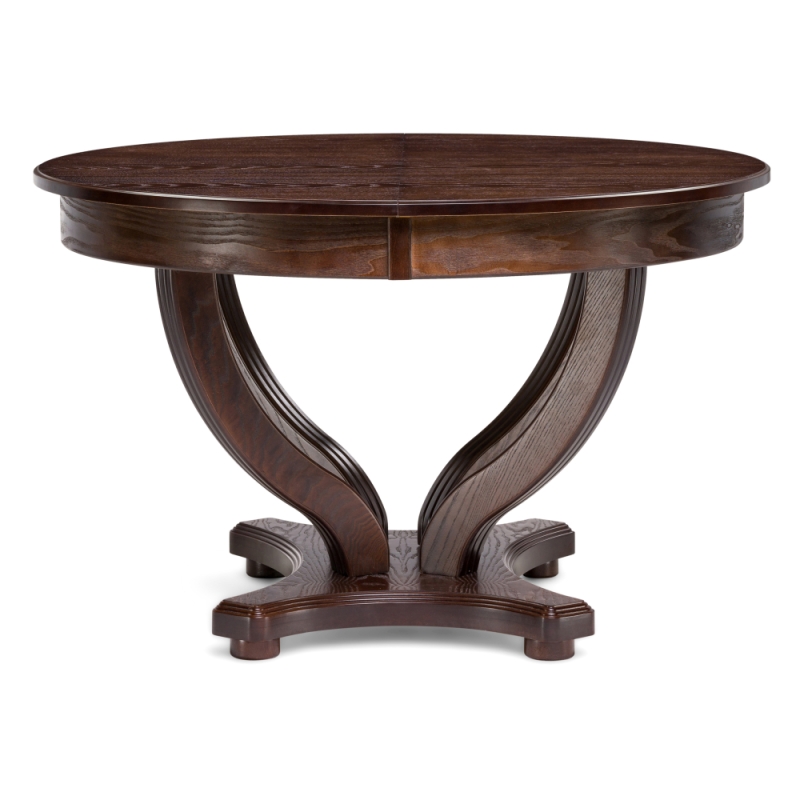 Стол Дорсет 120(170)х120х76 орех темный