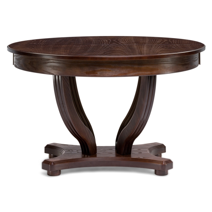 Стол Дорсет 120(170)х120х76 орех темный