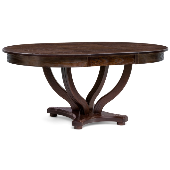 Стол Дорсет 120(170)х120х76 орех темный