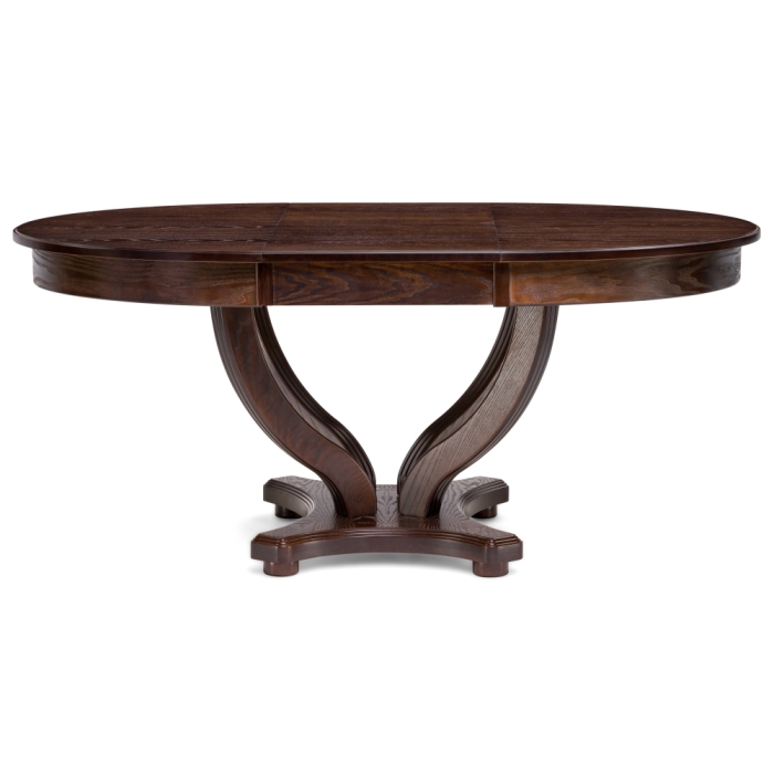 Стол Дорсет 120(170)х120х76 орех темный