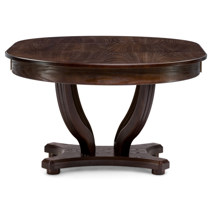 Стол Дорсет 120(170)х120х76 орех темный