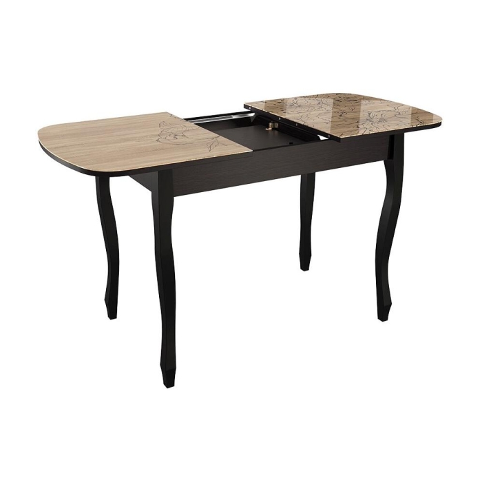 Стол Экстра 2 100(130)х60х75 венге / капучино раздвижной