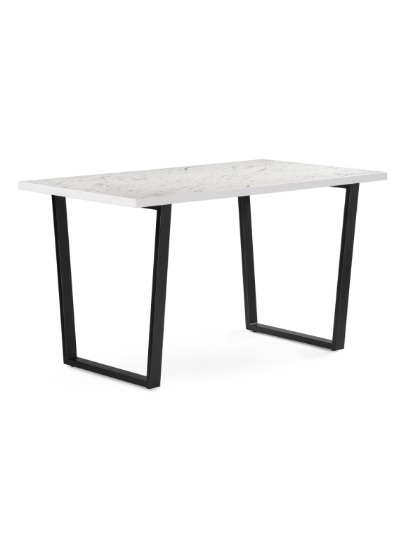 Стол Эльпатия 130х75х74 оникс / черный матовый