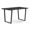 Стол Эльпатия 130х75х74 файерстоун / черный матовый