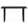 Стол Эльпатия 130х75х74 файерстоун / черный матовый