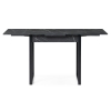 Стол Форли 90(150)х67х77 файерстоун / черный матовый