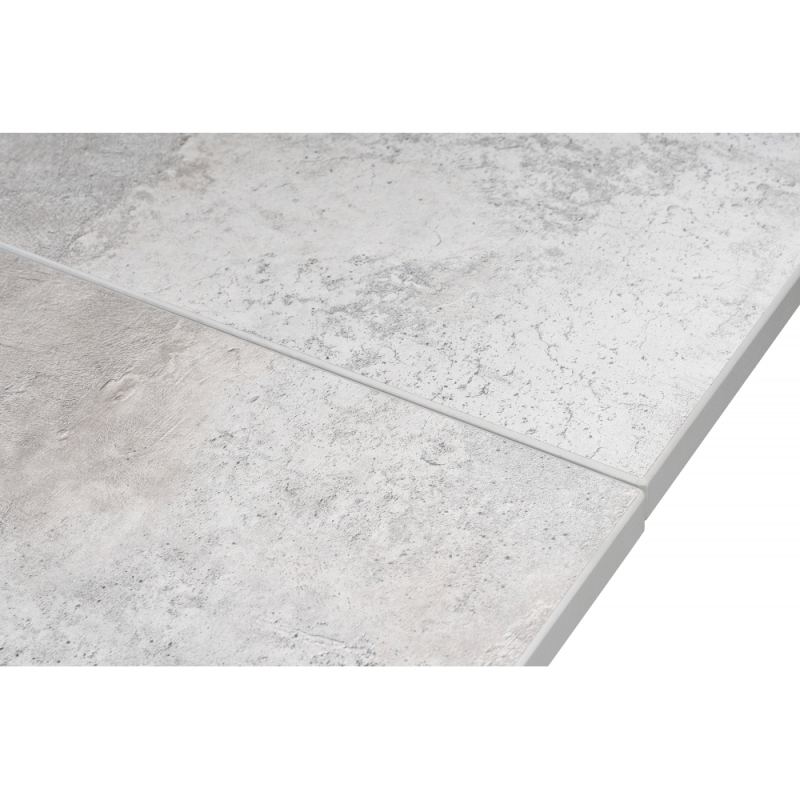 Стол Форли 90(150)х67х77 бетон / черный матовый