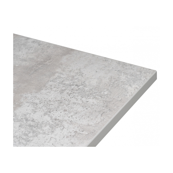 Стол Форли 90(150)х67х77 бетон / черный матовый