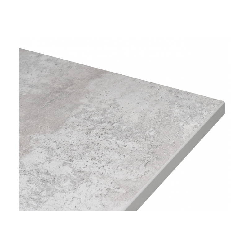 Стол Форли 90(150)х67х77 бетон / черный матовый