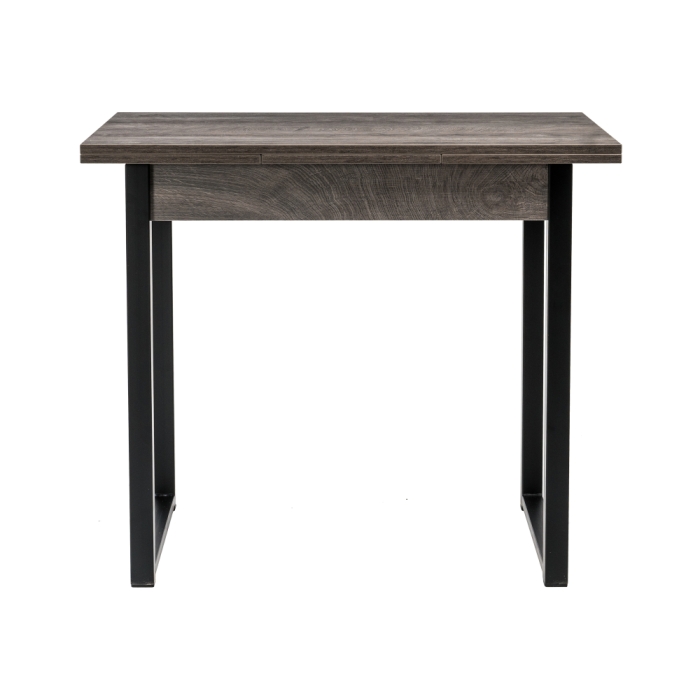 Стол Форли 90(150)х67х77 дуб рошелье / черный матовый