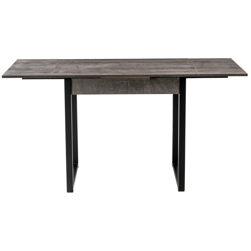 Стол Форли 90(150)х67х77 дуб рошелье / черный матовый