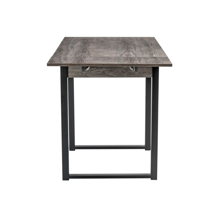 Стол Форли 90(150)х67х77 дуб рошелье / черный матовый