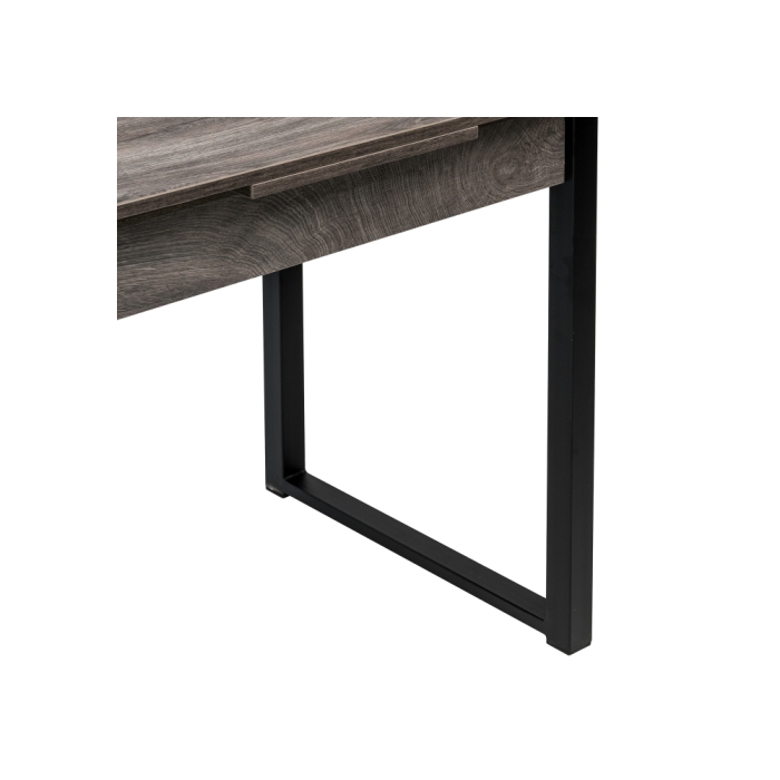 Стол Форли 90(150)х67х77 дуб рошелье / черный матовый