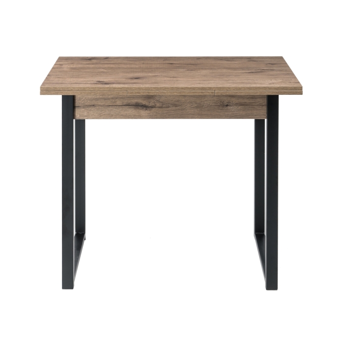 Стол Форли 90(150)х67х77 дуб велингтон / черный матовый