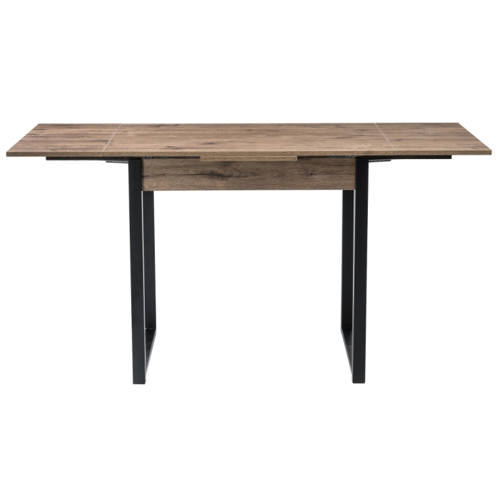 Стол Форли 90(150)х67х77 дуб велингтон / черный матовый