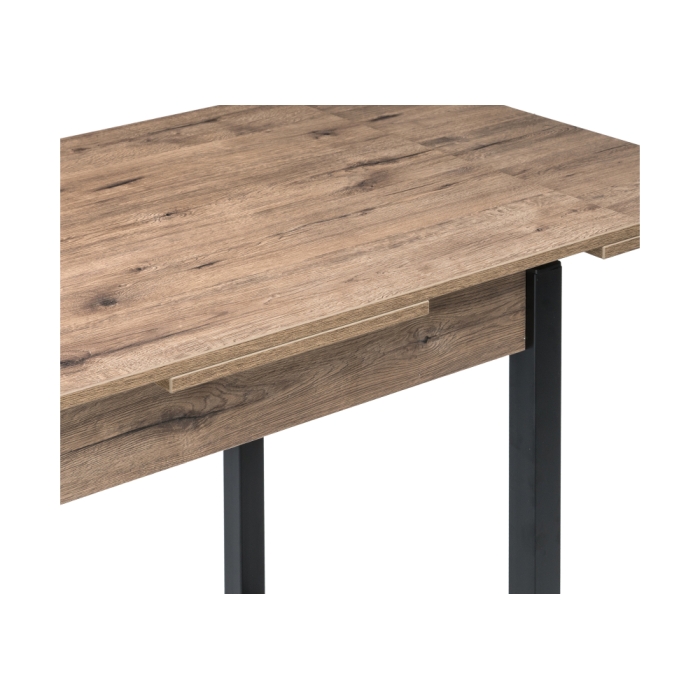 Стол Форли 90(150)х67х77 дуб велингтон / черный матовый