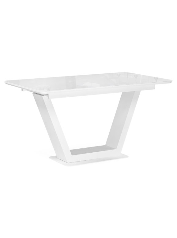 Стол Иматра 140(180)х80х75 белый / белая шагрень