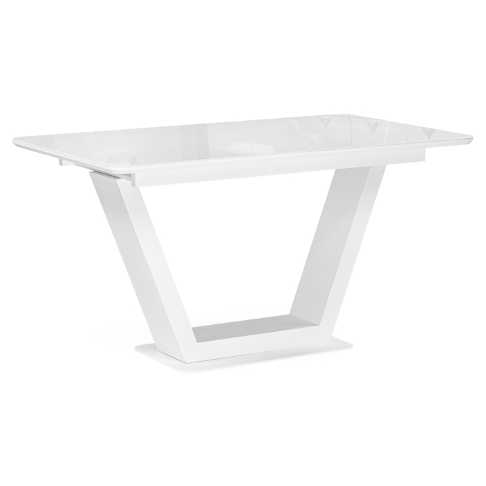 Стол Иматра 140(180)х80х75 белый / белая шагрень