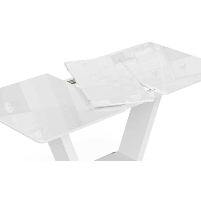 Стол Иматра 140(180)х80х75 белый / белая шагрень