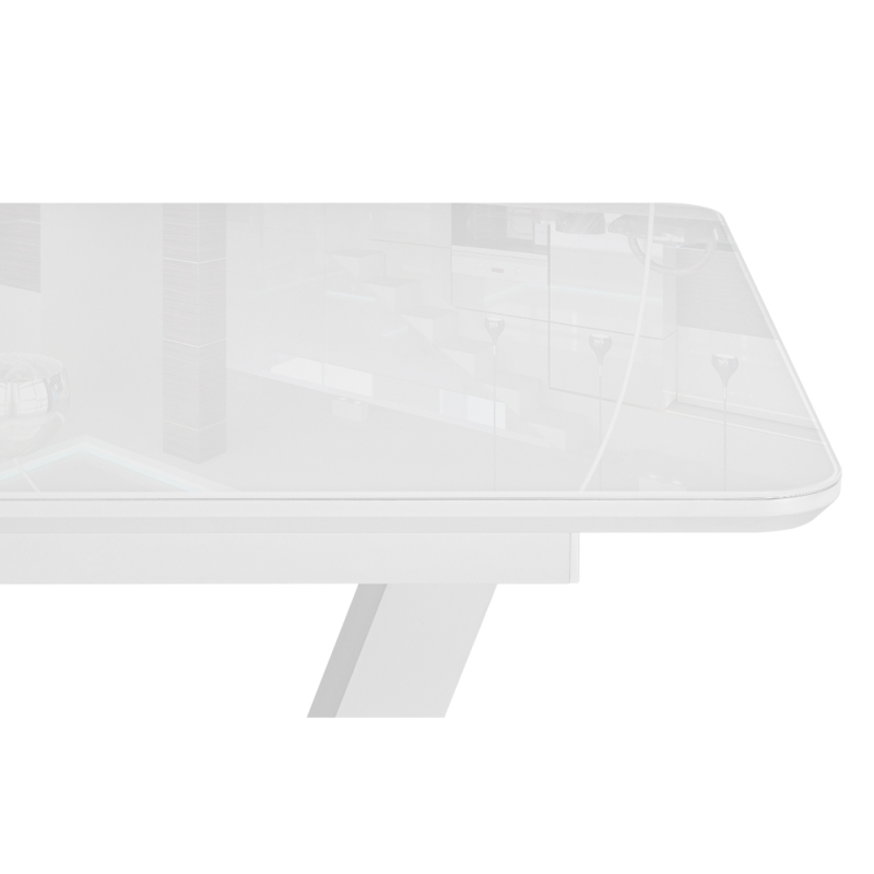 Стол Иматра 140(180)х80х75 белый / белая шагрень