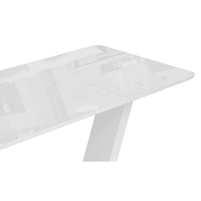 Стол Иматра 140(180)х80х75 белый / белая шагрень