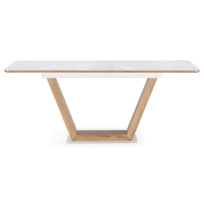 Стол Иматра 140(180)х80х75 белый / дуб вотан