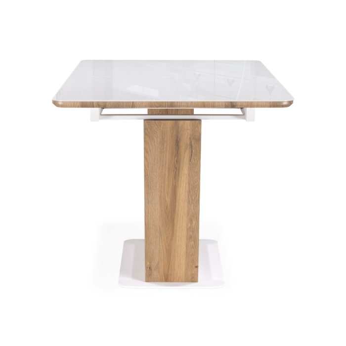 Стол Иматра 140(180)х80х75 белый / дуб вотан