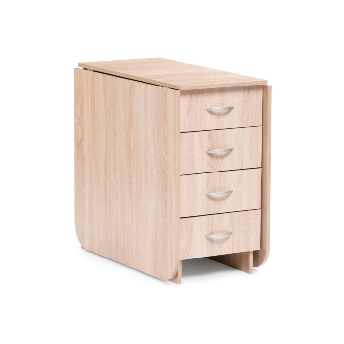 Стол-книжка Глория 606 М 182,2х78х75 с ящиками дуб сонома