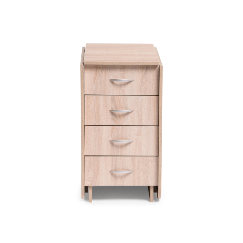 Стол-книжка Глория 606 М 182,2х78х75 с ящиками дуб сонома