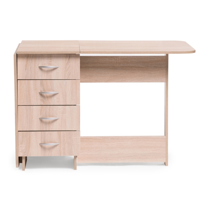 Стол-книжка Глория 606 М 182,2х78х75 с ящиками дуб сонома