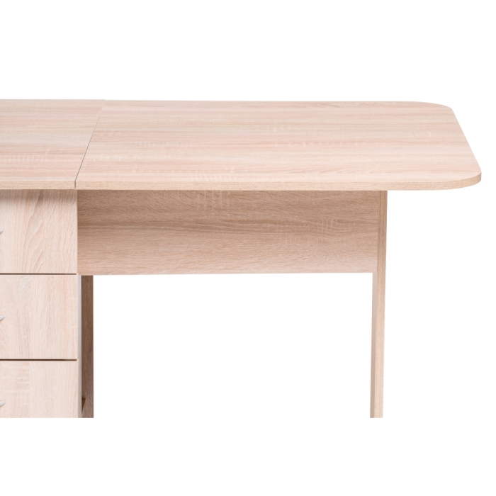 Стол-книжка Глория 606 М 182,2х78х75 с ящиками дуб сонома